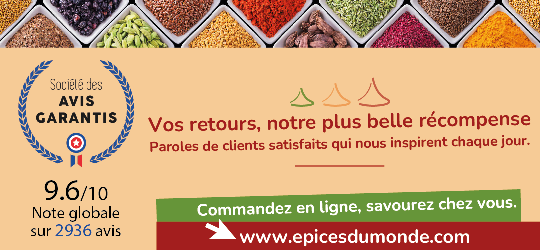 Epices du Monde : Découvrez ce que nos clients pensent de nos épices.
