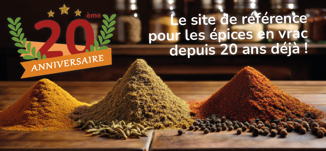 Epices du Monde - le site de référence pour les épices en vrac depuis 20 ans déjà !